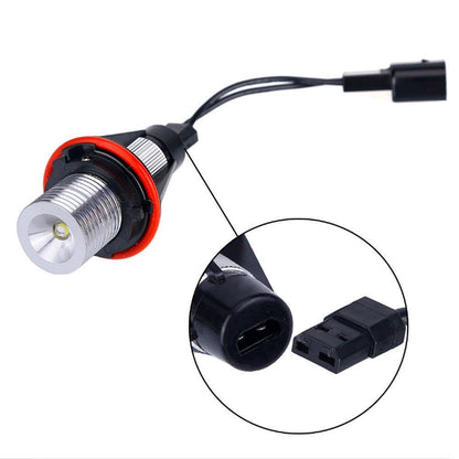 LED крушки ангелски очи за BMW, 12V-24V, с Canbus без грешки, жълти