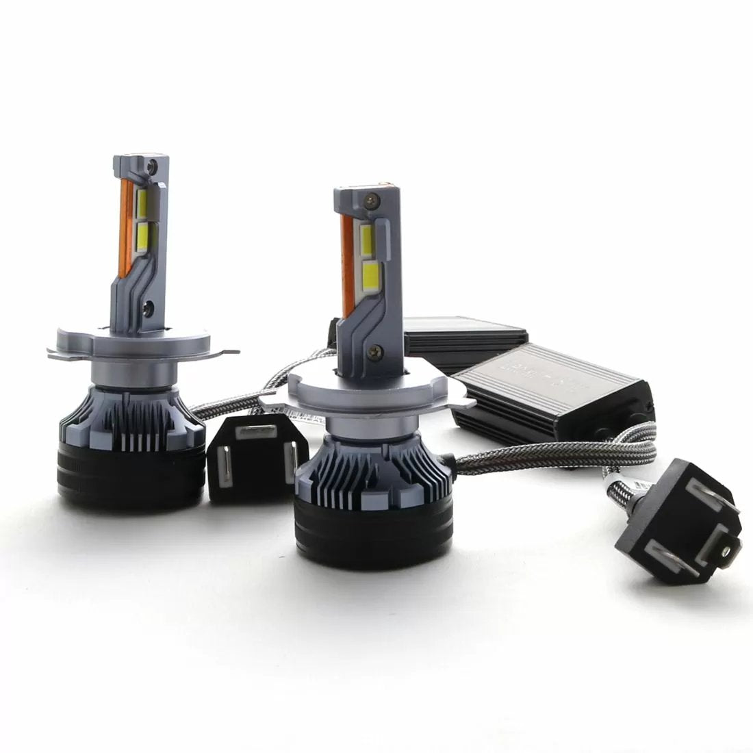 Led крушки H4 Streetech модел STN1 за фарове 65W - Canbus 6000K - 1700% повече светлина