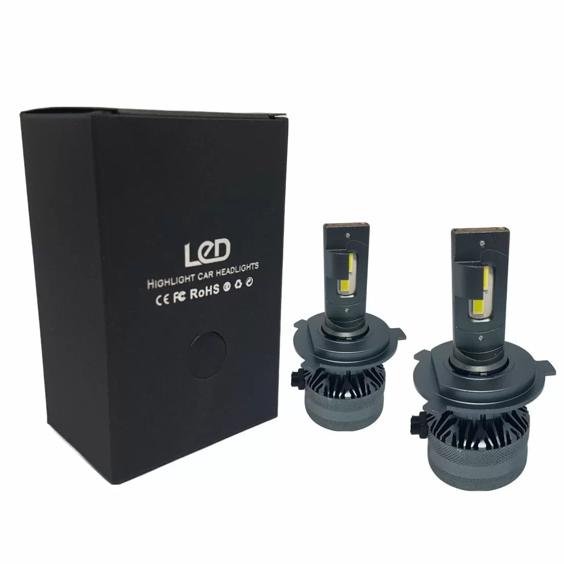 Led крушки H4  за фарове 55W - Canbus 6000K - 1500% повече светлина