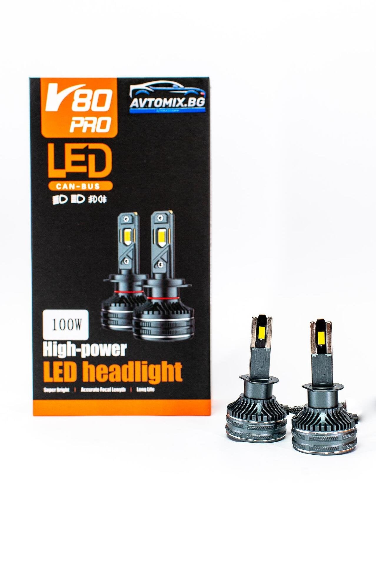 LED Крушки H1 100w 10000LM,12-24v canbus