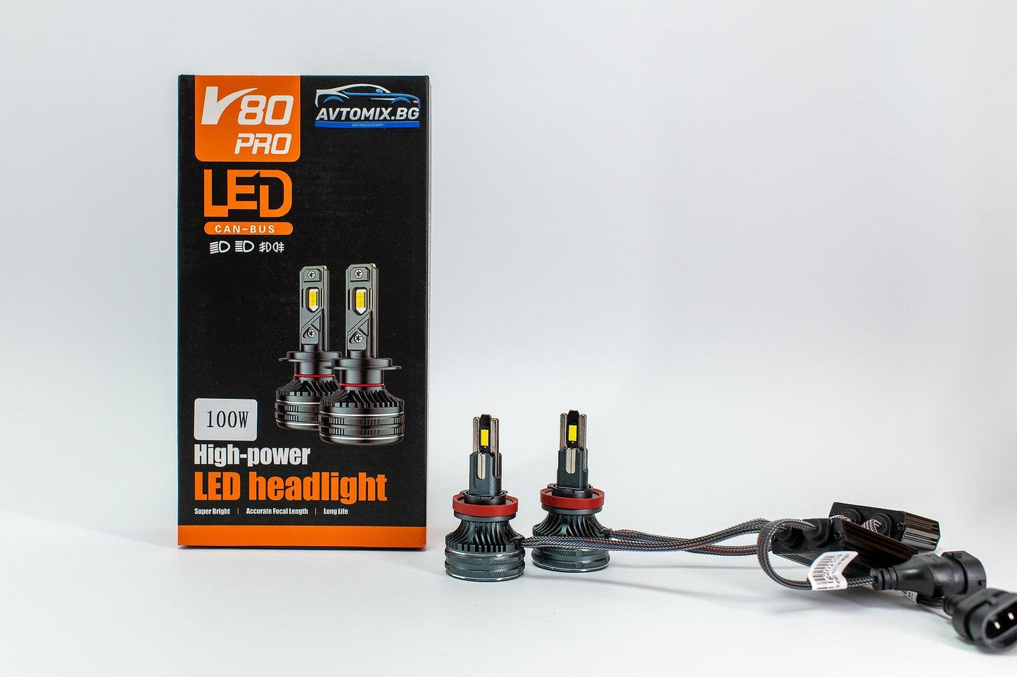 LED Крушки H11/H8/H9 100w 10000LM,12-24v canbus