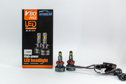 LED Крушки H11/H8/H9 100w 10000LM,12-24v canbus