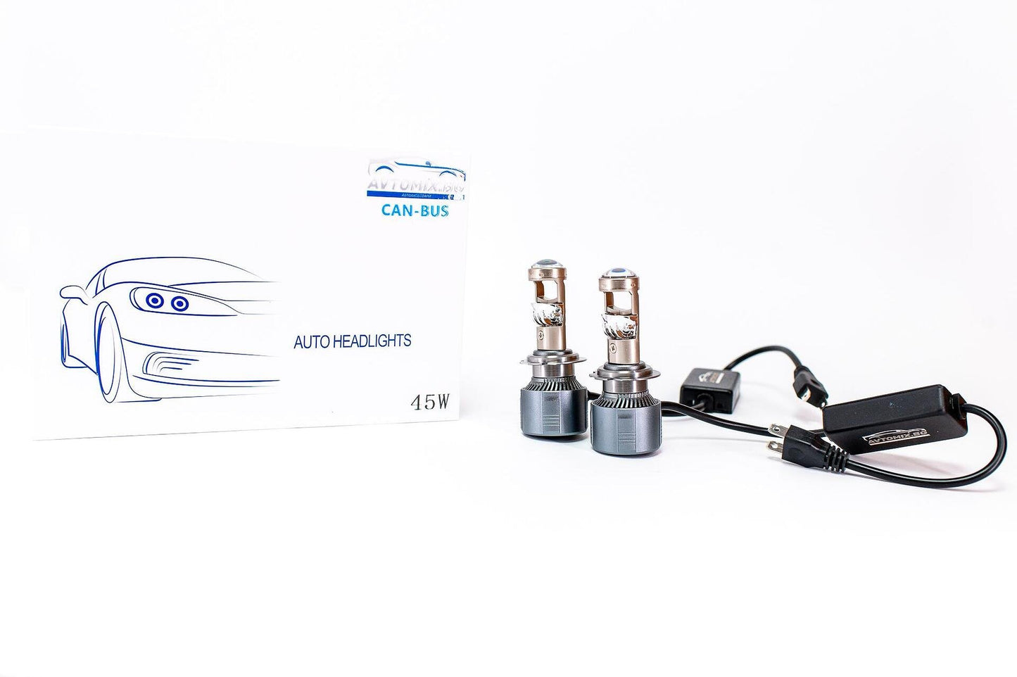 LED Крушки H7 с лупи,12-24v canbus