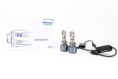 LED Крушки H7 с лупи,12-24v canbus