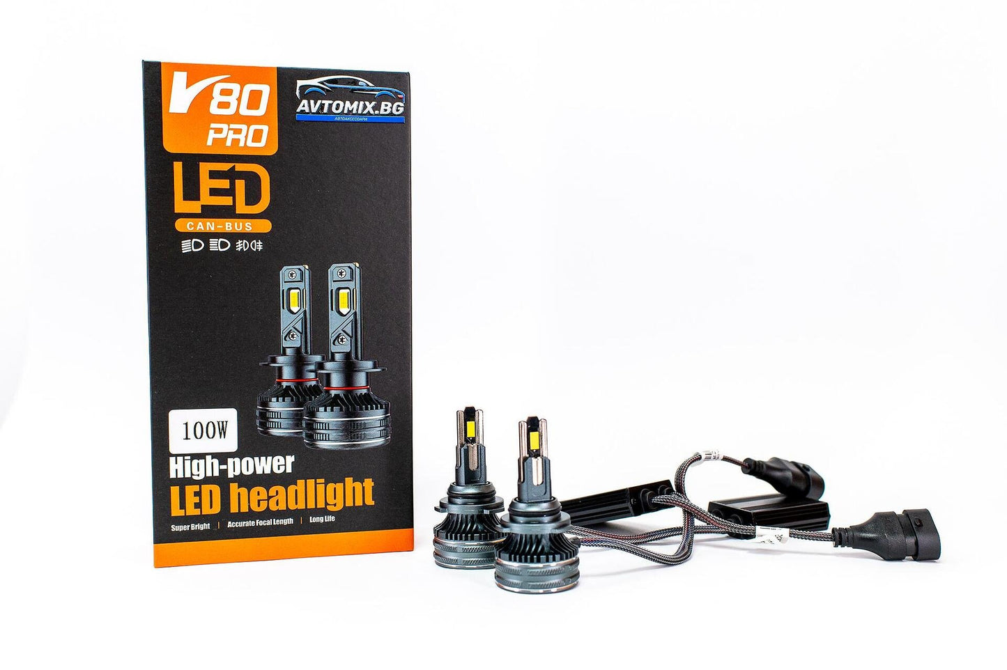 LED Крушки HB4 (9006) 100w 10000LM,12-24v canbus