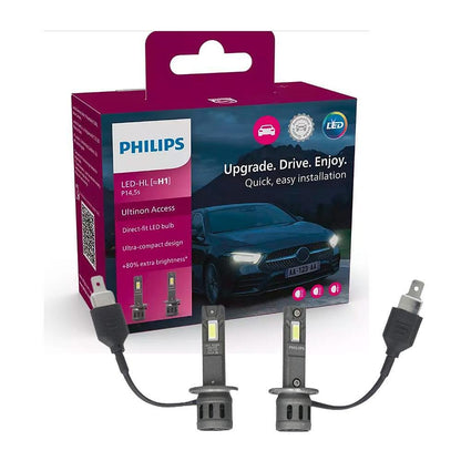 LED Headlight Bulbs H1, Philips Ultinon Access 2500, 12V 13W