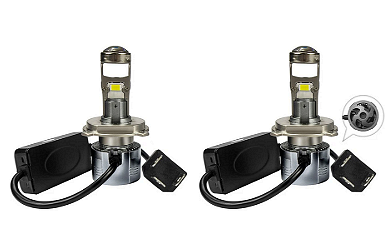LED крушки с лупи H4