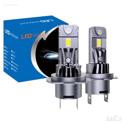 LED крушки V3 Plug and Play Н7, с вентилаторно охлаждане 5000LM, 35W