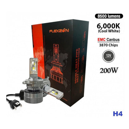 Becuri LED pentru faruri H4 X4, 12V, Canbus fără erori, set