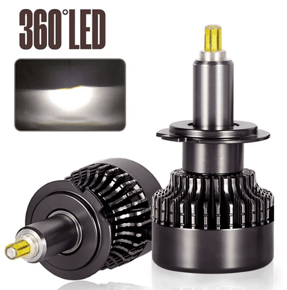 Becuri LED pentru faruri – Turbo Led H11 Canbus 360° clasa ÎNALTĂ CANBUS, Puternice /80W