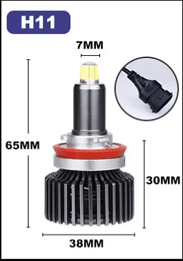 Becuri LED pentru faruri – Turbo Led H11 Canbus 360° clasa ÎNALTĂ CANBUS, Puternice /80W