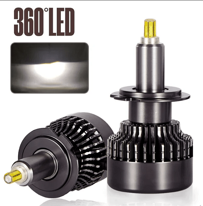 Becuri LED pentru faruri – Turbo Led H11 Canbus 360° clasa ÎNALTĂ CANBUS, Puternice /80W