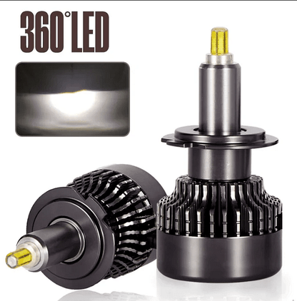 Becuri LED pentru faruri – Turbo Led H11 Canbus 360° clasa ÎNALTĂ CANBUS, Puternice /80W
