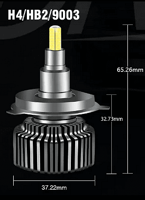 Becuri LED pentru faruri – Turbo Led H4 Canbus 360° CLASĂ SUPERIOARĂ CANBUS, Puternice /80W