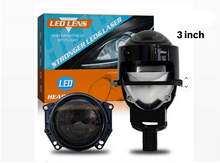 BI LED Лупи за вграждане  3.0 инча с универсално захващане 110W 7000LM 2 бр к-т къси и дълги