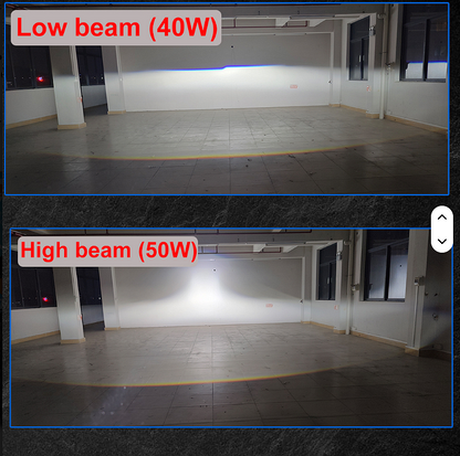 BI LED Лупи за вграждане 3.0 инча 160W 10000LM 2 бр к-т къси и дълги