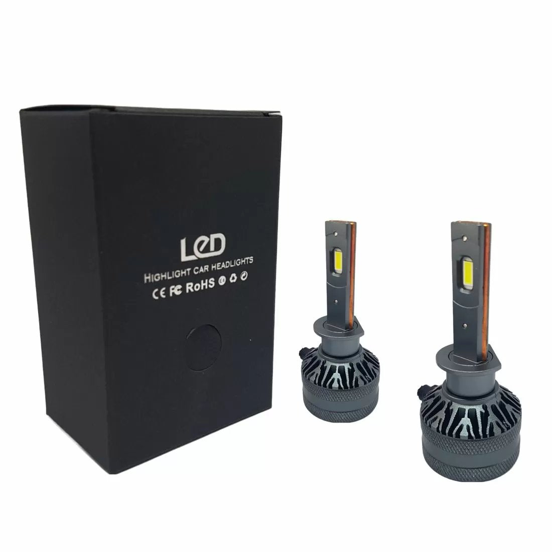 Led крушки H1 за фарове  55W - Canbus 6000K - 1500% повече светлина