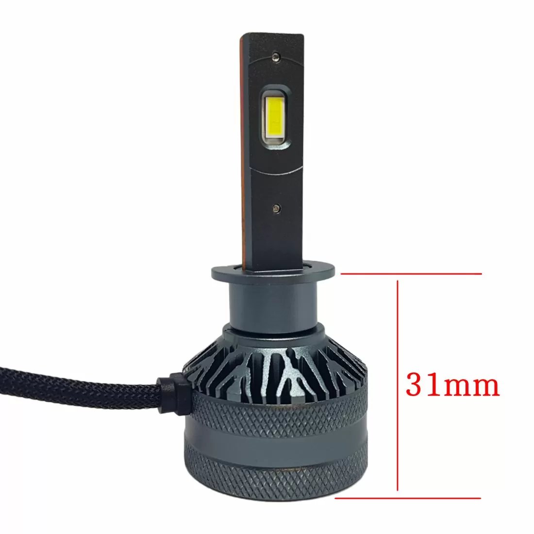 Led крушки H1 за фарове  55W - Canbus 6000K - 1500% повече светлина