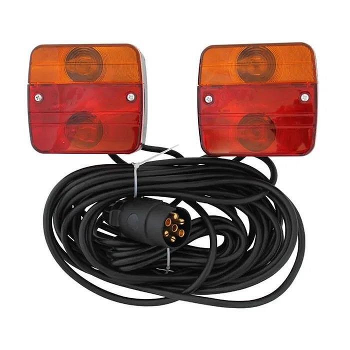 Магнитни стопове за ремарке и колесар, 12V, с кабел 7.5 м