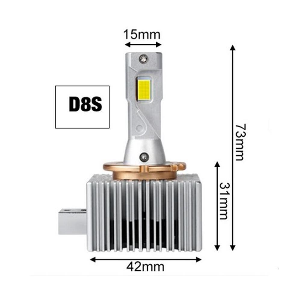 LED Xenon Bulbs D8S, 70 W, 12000 LM, Canbus D-series