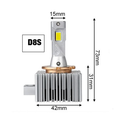 LED Xenon Bulbs D8S, 70 W, 12000 LM, Canbus D-series