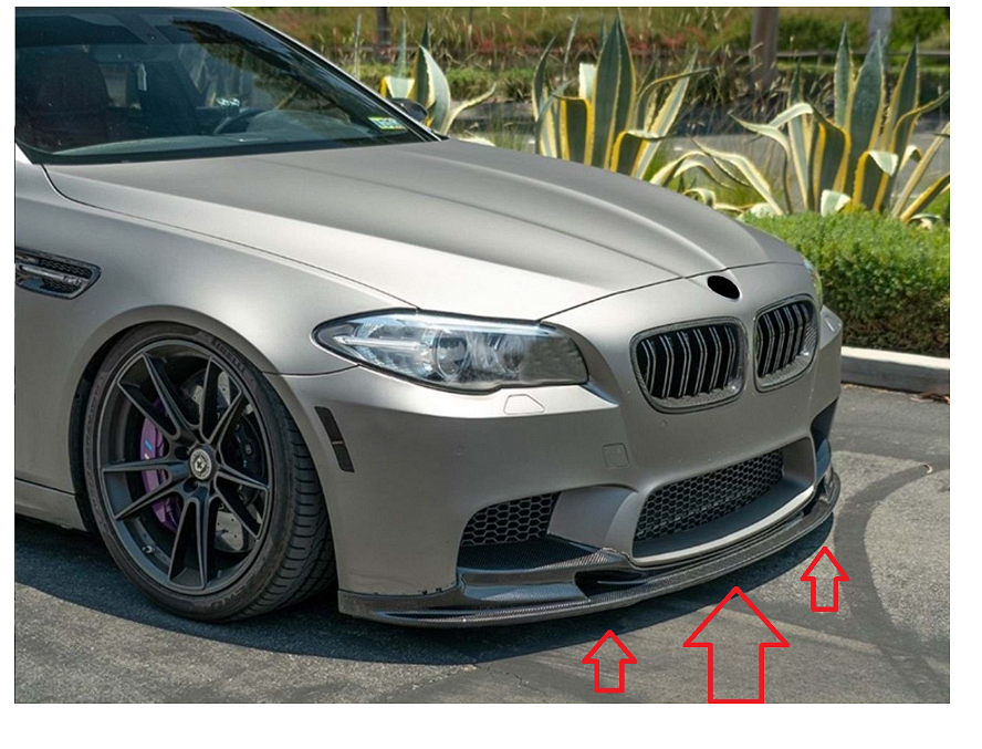 Лип спойлер за BMW-M5 F10 2010-17 ( 3части)