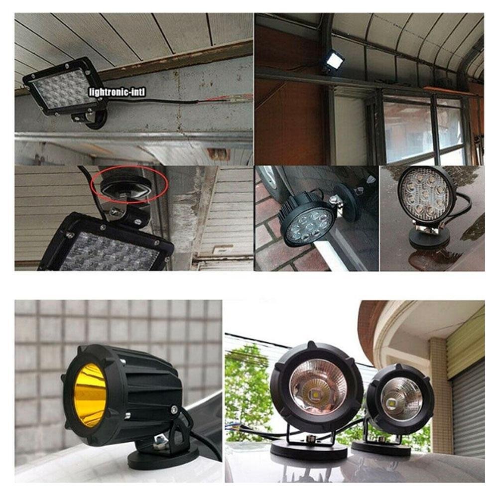 Magnetic Mount for LED Light Bars, Pods, 88mm