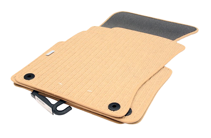 Covorașe textile pentru AUDI A8 D3 (2002-2010) - bej ampatament scurt