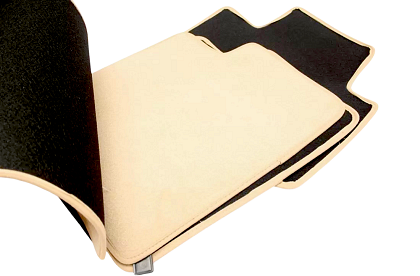 Carpet floor mats for HONDA Accord VII (2003-2008) - beige