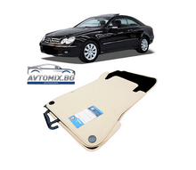 Carpet floor mats for MERCEDES CLK C209 (2002-2009) - beige