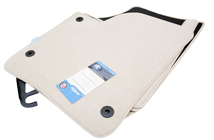 Carpet floor mats for VW Touareg I (2002-2010) - beige