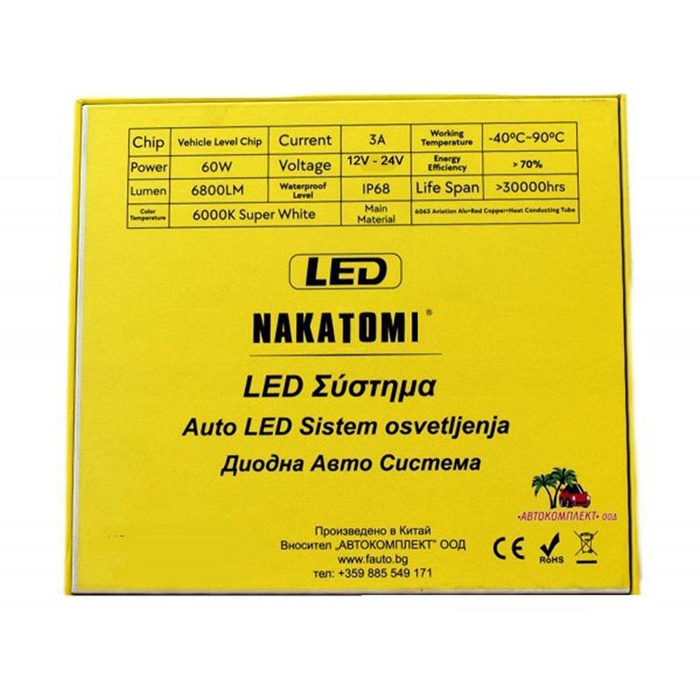 Led крушки Nakatomi H7  60W