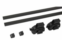 Bare transversale portbagaj - pentru bare longitudinale din fabrica cu spatiu - 120cm cu cheie - metal