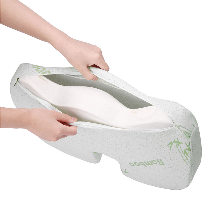 Orthopedic Anatomical Memory Foam Seat Cushion with Bamboo Fibers for Back and Lumbar Pain Relief