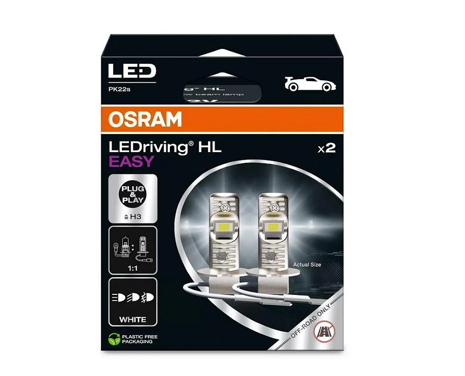 LED крушки Osram H3 LEDriving HL EASY, 8W 12V