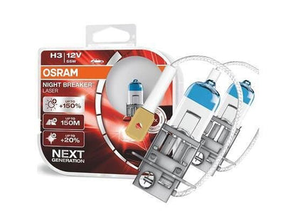 Крушки OSRAM night braker laser H3 +150%