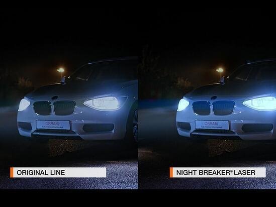 Крушки OSRAM night braker laser H7 +150%