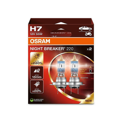 OSRAM Night Breaker Laser H7 +220%