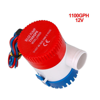 Отводнителна потопяема помпа, 12V, 1100GPH