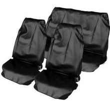 Full set of waterproof durable seat covers for a car or van in black