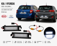 Plafoniere pentru iluminare număr de înmatriculare spate Kia Ceed / Hyundai I30 (2006+), 97x34 mm