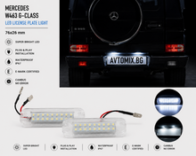Plafonieră iluminare număr înmatriculare pentru Mercedes W463 G-Class, 76x26 mm