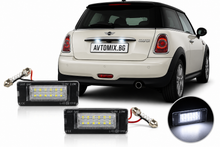 License plate lights for Mini R52/R55/R55N/R56/R56N/R57/R57N/R58/R59