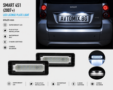 Plafonieră pentru iluminarea numărului de înmatriculare spate pentru Smart 451 (2007+), 79x30 mm