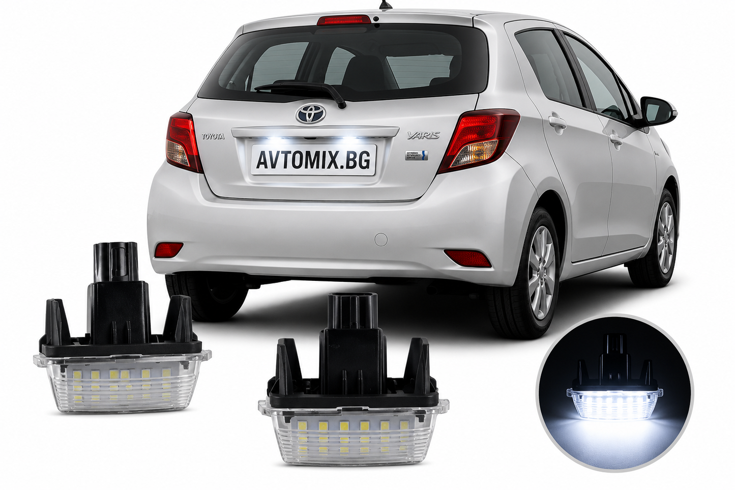 Plafoniere pentru iluminare număr înmatriculare spate Toyota Yaris / Prius / Corolla (2011+)
