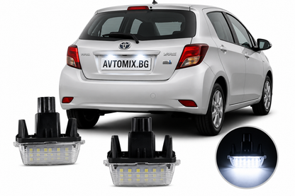 Plafoniere pentru iluminare număr înmatriculare spate Toyota Yaris / Prius / Corolla (2011+)