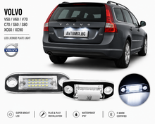 License plate lights for Volvo V50 / V60 / V70 / C70 / S60 / S80 / XC60 / XC90