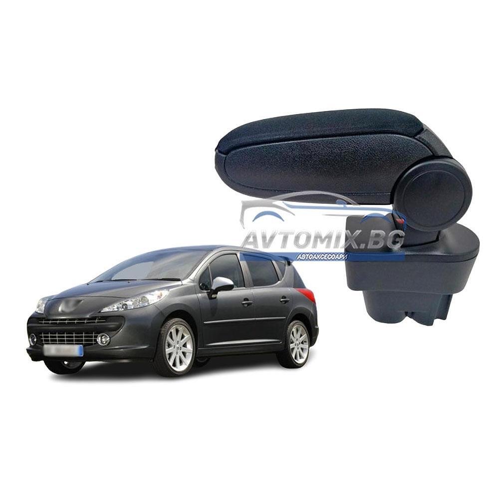 Cotieră pentru Peugeot 207 SW, CC, după 2006, textilă, neagră