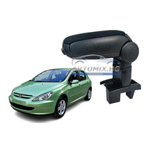 Подлакътник за Peugeot 307, 2001-2011  г., текстилен, черен