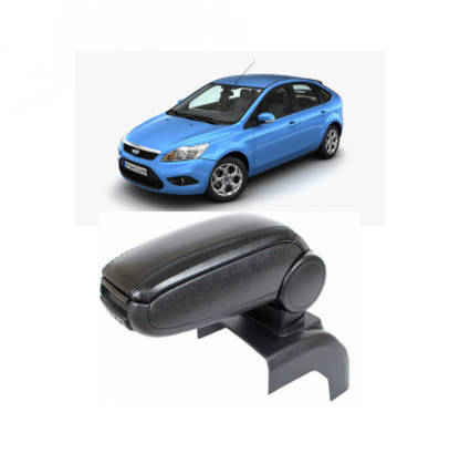 Подлакътник за Ford Focus 2005-2011г, черна еко кожа